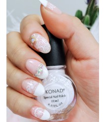 KONAD Special Nail Polish S01 White 11ML- Stamping nail art