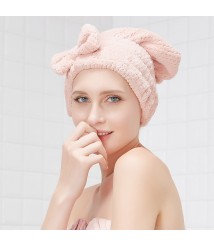 Two pack Hair Towel Fashionable comfy women hair Soft microfiber Quick Dry Turban Hat for Shower