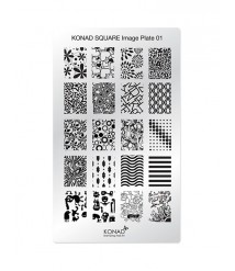 Image Plate 01-Stamping nail art template (stainless steel) reusable nail plates