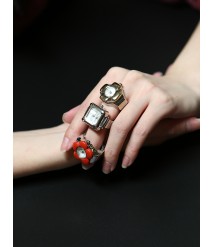 Womens Finger Ring Watch for Christams Valentine's Day